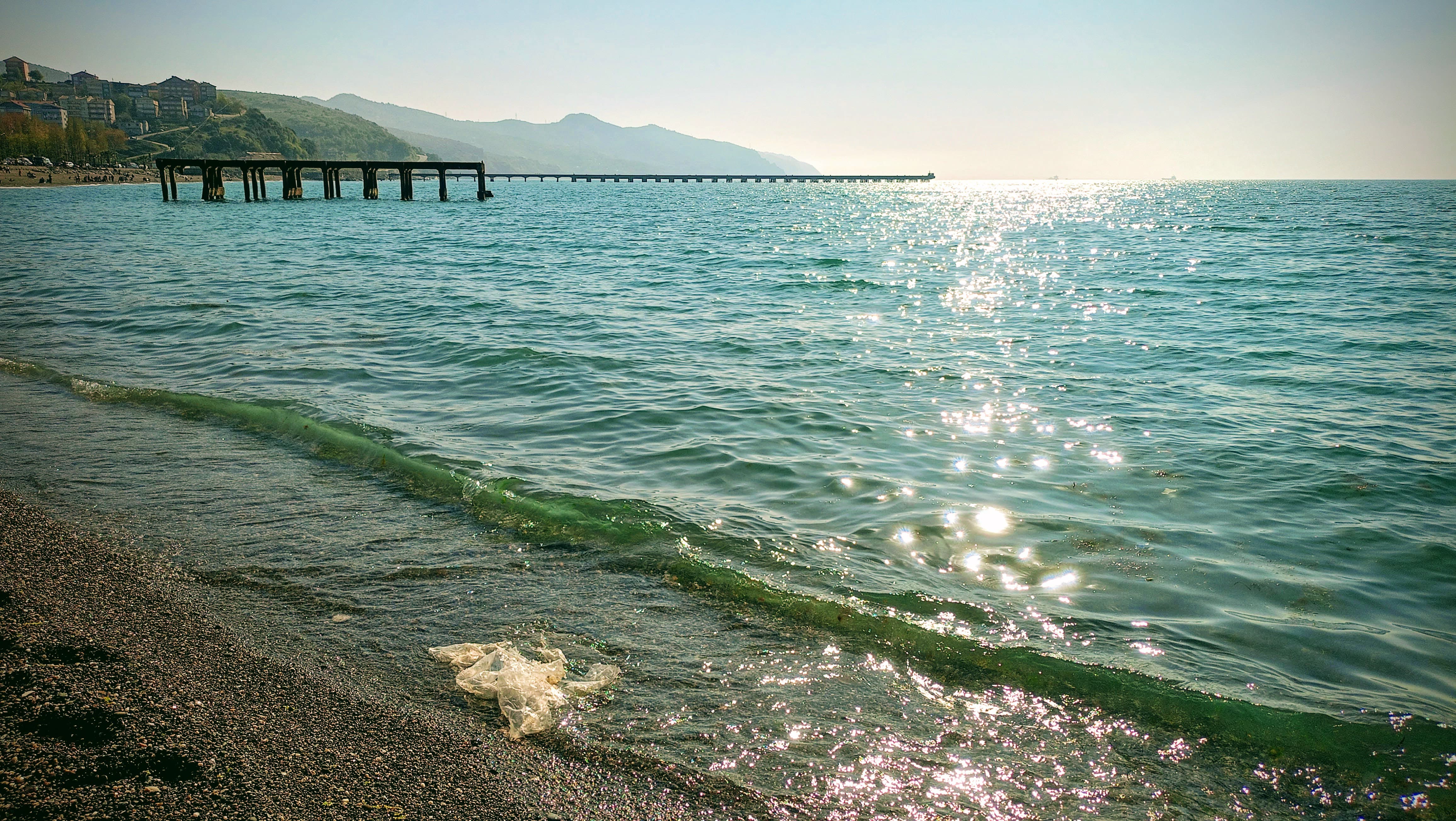 Daytime Black Sea pier